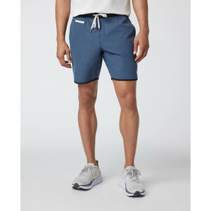 VUORI Mens Banks Shorts Azure Linen Texture XXL Unlined Small Flaw See Pics